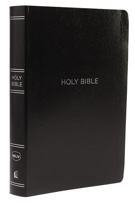 Produktbild: NKJV, Reference Bible, Center-Column Giant Print, Leather-Look, Black, Thumb Indexed, Red Letter, Comfort Print