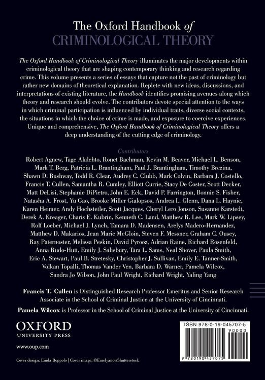 Produktbild: The Oxford Handbook of Criminological Theory
