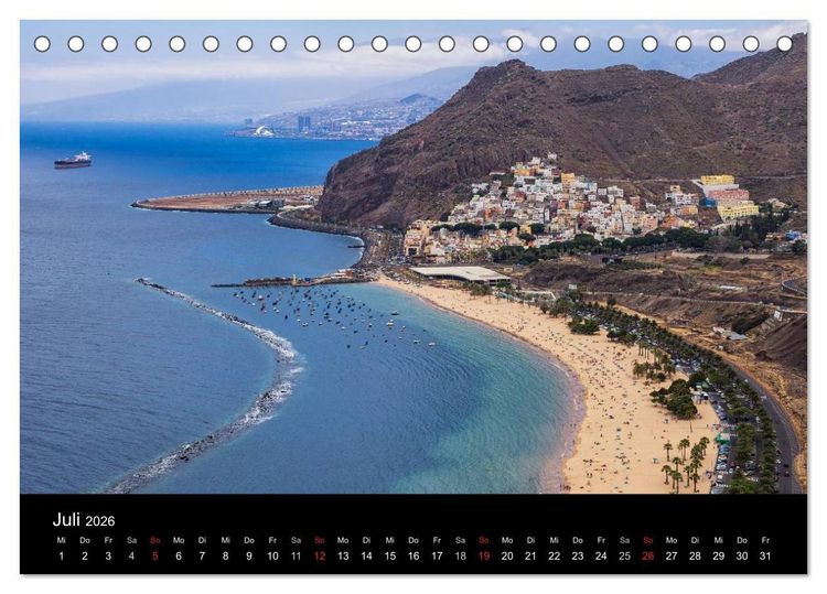 Produktbild: Teneriffa (Tischkalender 2026 DIN A5 quer), CALVENDO Monatskalender