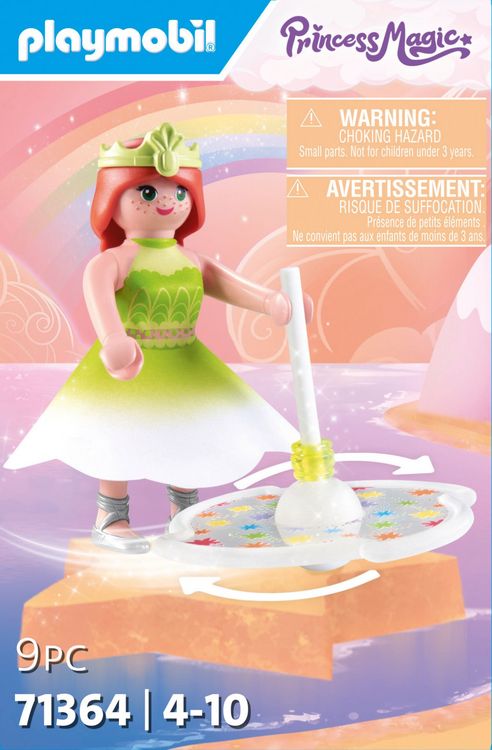 Produktbild: Playmobil&reg; Princess Magic Himmlischer Regenbogenkreisel mit Prinzessin 71364