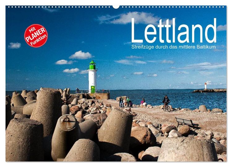 Produktbild: Lettland - Streifz&uuml;ge durch das mittlere Baltikum (Wandkalender 2026 DIN A2 quer), CALVENDO Monatskalender
