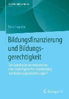 Produktbild: Bildungsfinanzierung und Bildungsgerechtigkeit
