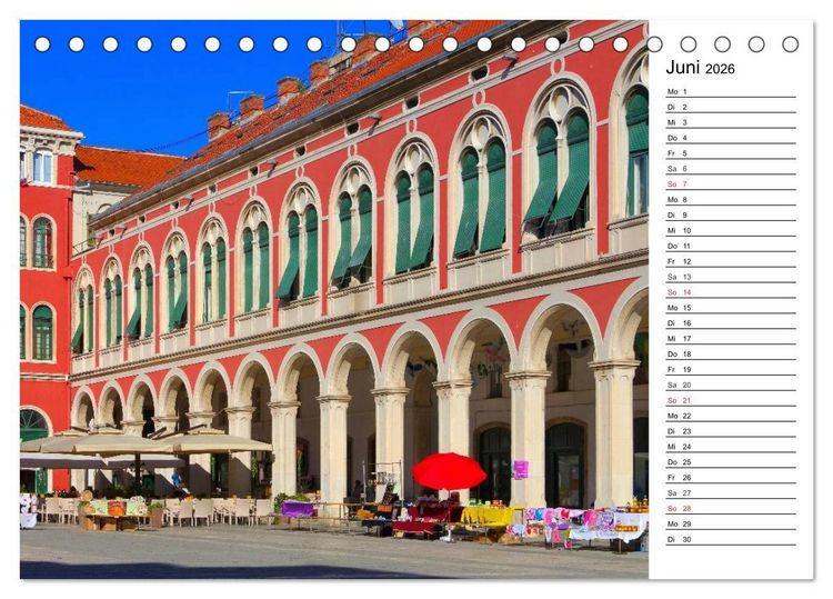 Produktbild: Split - Metropole Dalmatiens (Tischkalender 2026 DIN A5 quer), CALVENDO Monatskalender