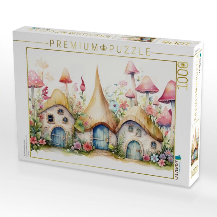 Produktbild: CALVENDO Puzzle Bunte Feenbehausungen | 1000 Teile Lege-Gr&ouml;&szlig;e 64x48cm Foto-Puzzle f&uuml;r gl&uuml;ckliche Stunden