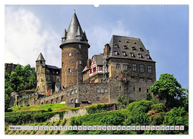 Produktbild: Bacharach - Sehenswerter Ort am Mittelrhein (Wandkalender 2026 DIN A2 quer), CALVENDO Monatskalender