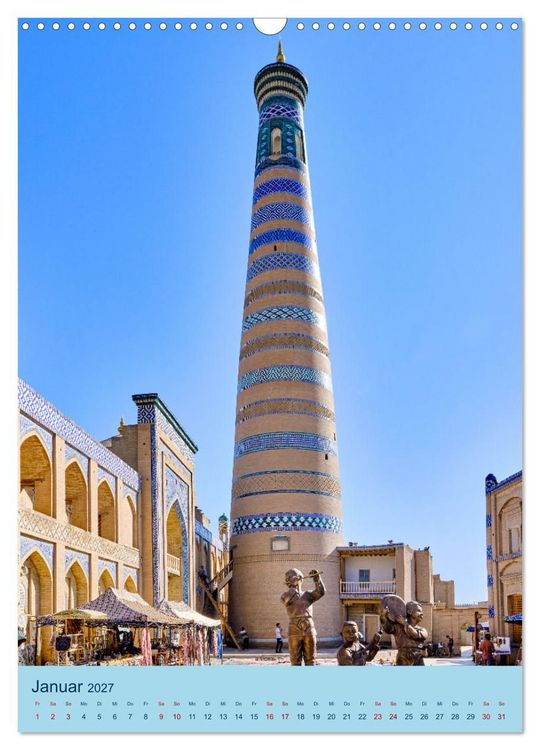 Produktbild: Usbekistan - Historische Architektur (Wandkalender 2027 DIN A3 hoch), CALVENDO Monatskalender