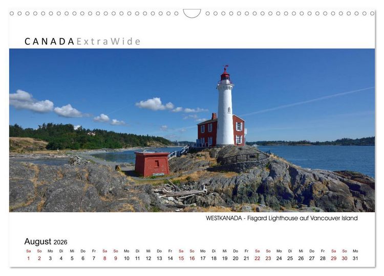 Produktbild: Impressionen aus Westkanada (Wandkalender 2026 DIN A3 quer), CALVENDO Monatskalender