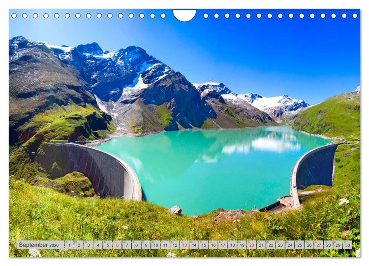 Produktbild: Die Hochgebirgs-Stauseen (Wandkalender 2026 DIN A4 quer), CALVENDO Monatskalender