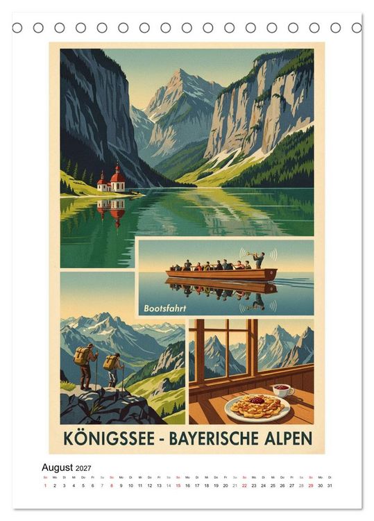 Produktbild: Sehnsucht Deutschland &ndash; Die Mid-Century Collection (Tischkalender 2027 DIN A5 hoch), CALVENDO Monatskalender