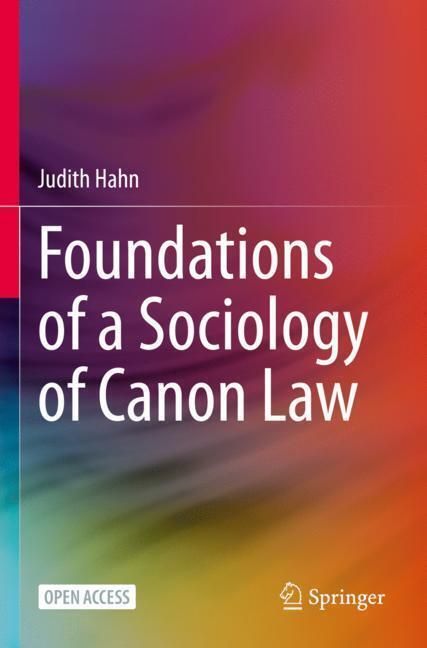 Produktbild: Foundations of a Sociology of Canon Law
