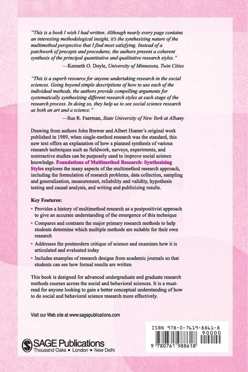Produktbild: Foundations of Multimethod Research