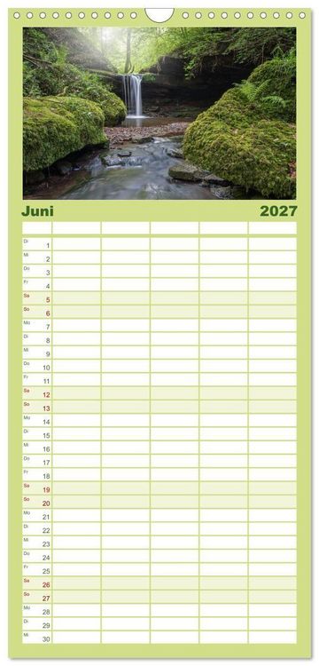 Produktbild: Familienplaner 2027 - Heimat Entdecken - Eifel mit 5 Spalten (Wandkalender, 21 x 45 cm) CALVENDO
