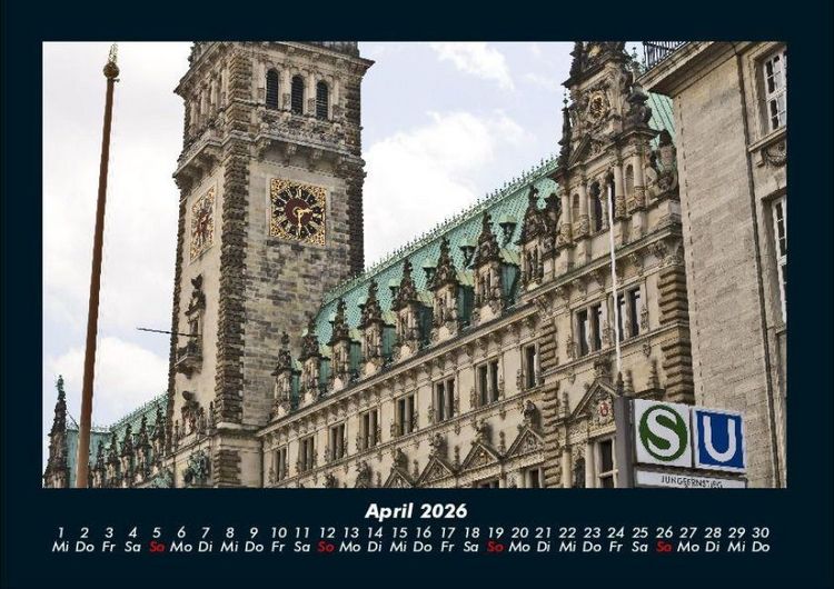 Produktbild: Hamburgs Sch&ouml;nheit 2026 Fotokalender DIN A4