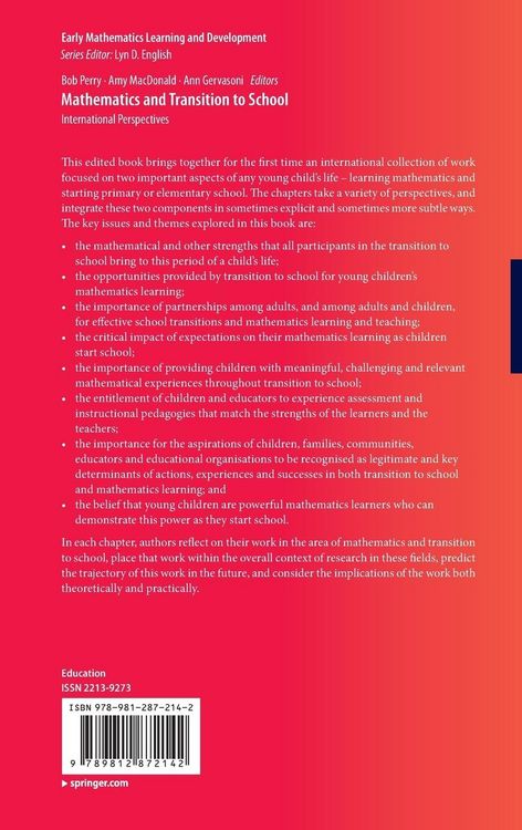 Produktbild: Mathematics and Transition to School