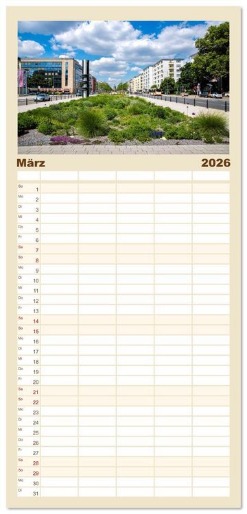 Produktbild: Familienplaner 2026 - Mannheim, meine Stadt mit 5 Spalten (Wandkalender, 21 x 45 cm) CALVENDO