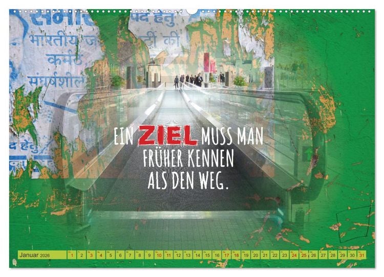 Produktbild: Erfolg hat 3 Buchstaben TUN (hochwertiger Premium Wandkalender 2026 DIN A2 quer), Kunstdruck in Hochglanz