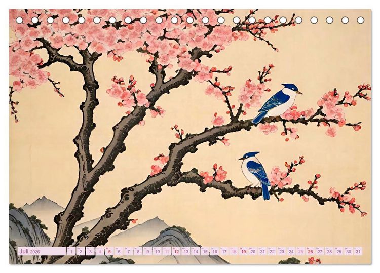 Produktbild: Hanami in Japan (Tischkalender 2026 DIN A5 quer), CALVENDO Monatskalender