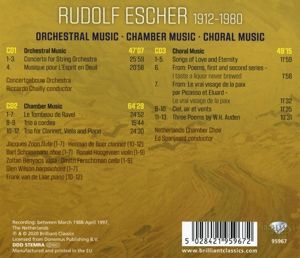 Produktbild: Escher,Rudolf:Orchestral Music,Chamber Music