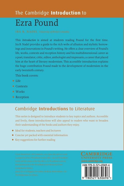 Produktbild: The Cambridge Introduction to Ezra Pound