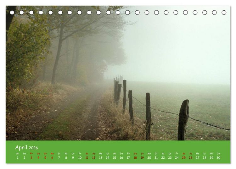 Produktbild: Bergisches Land (Tischkalender 2026 DIN A5 quer), CALVENDO Monatskalender