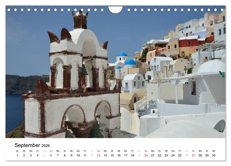 Produktbild: Kirchen und Kl&ouml;ster Griechenlands (Wandkalender 2026 DIN A4 quer), CALVENDO Monatskalender