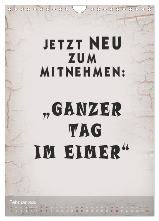 Produktbild: Ziemlich schlecht gelaunt (Wandkalender 2026 DIN A4 hoch), CALVENDO Monatskalender