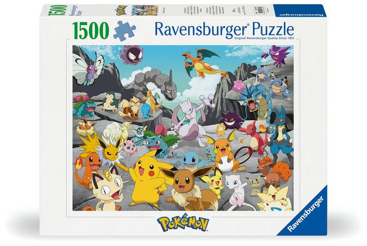 Produktbild: Erwachsenenpuzzle 1500 Teile - Pok&eacute;mon Classics