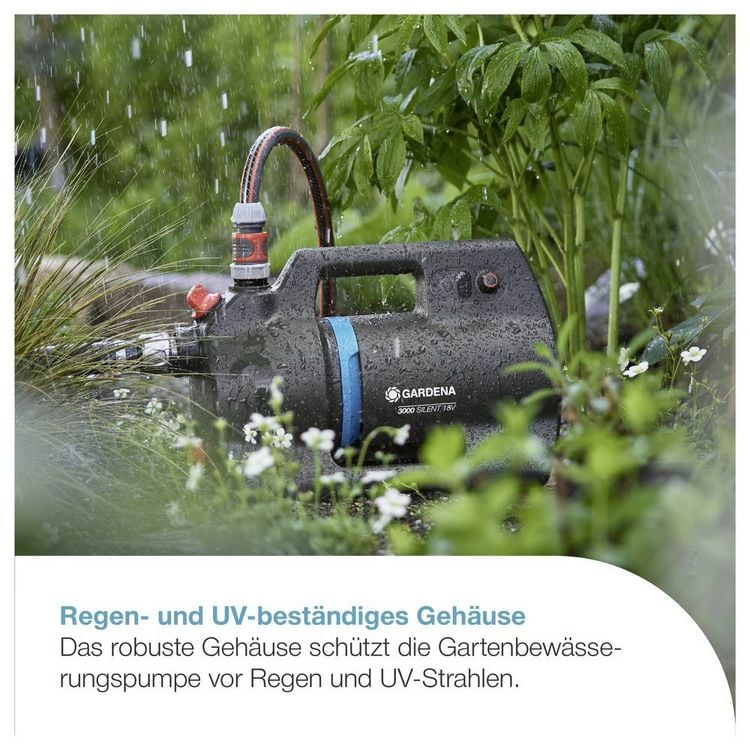 Produktbild: GARDENA Akku-Gartenpumpe 3000 Silent 18V P4A Ready-To-Use Set Akku-Gartenpumpe 3000 l/h