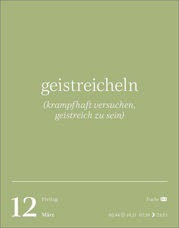 Produktbild: Duden Vergessene Wortsch&auml;tze Tagesabrei&szlig;kalender 2027
