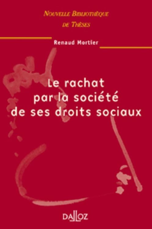 Produktbild: Le Rachat Par la Societe de ses Droits Sociaux