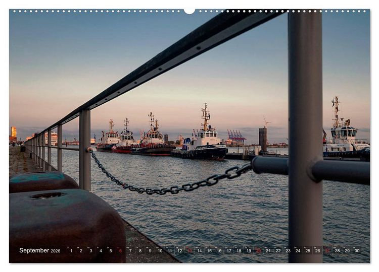 Produktbild: Hamburg Hafen (Wandkalender 2026 DIN A2 quer), CALVENDO Monatskalender