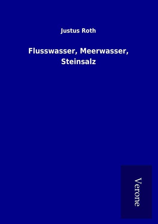 Produktbild: Flusswasser, Meerwasser, Steinsalz