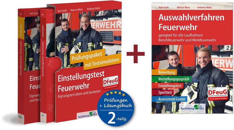 Produktbild: Sparpaket &ndash; Einstellungstest + Auswahlverfahren Feuerwehr