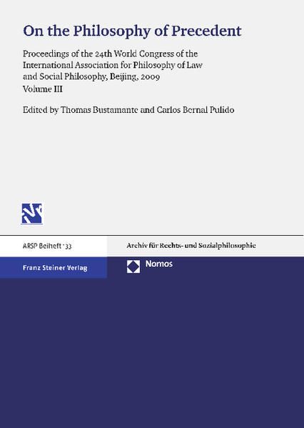 Produktbild: On the Philosophy of Precedent