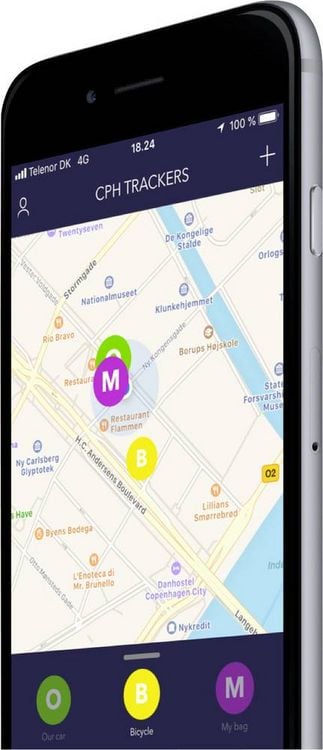Produktbild: Cobblestone Copenhagen Trackers GPS Tracker Fahrzeugtracker Schwarz 1St.