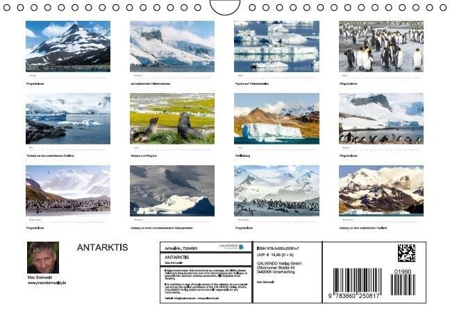 Produktbild: ANTARKTIS (Wandkalender immerw&auml;hrend DIN A4 quer)