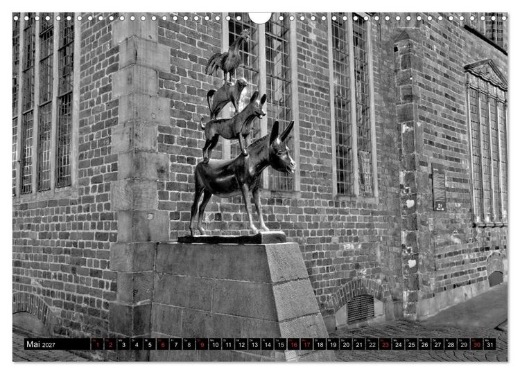Produktbild: Historisches Bremen (Wandkalender 2027 DIN A3 quer), CALVENDO Monatskalender