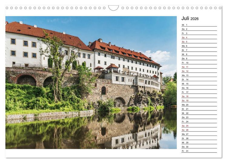 Produktbild: Ein Wochenende in Krumau (Wandkalender 2026 DIN A3 quer), CALVENDO Monatskalender