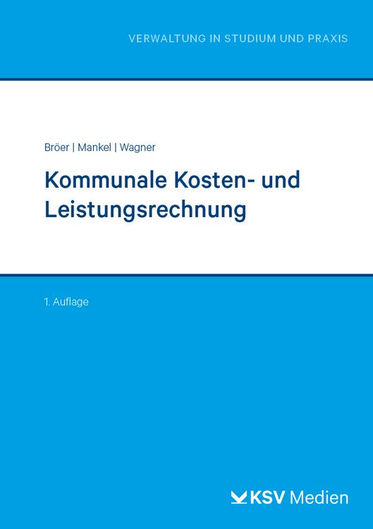 Produktbild: Kommunale Kosten- und Leistungsrechnung