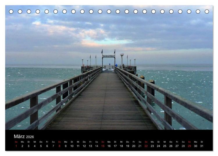 Produktbild: Die Ostsee - Ein Jahr am Meer (Tischkalender 2026 DIN A5 quer), CALVENDO Monatskalender