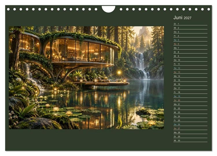 Produktbild: M&auml;rchenh&auml;user von morgen (Wandkalender 2027 DIN A4 quer), CALVENDO Monatskalender