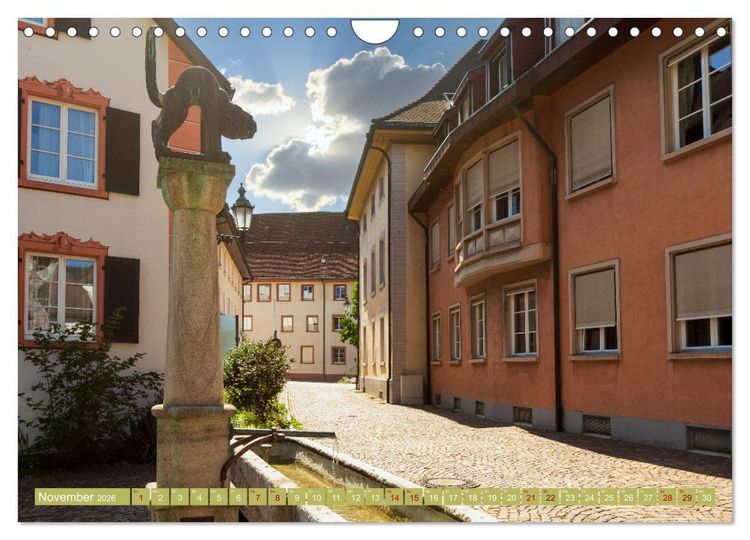 Produktbild: Bad S&auml;ckingen - Charmantes St&auml;dtchen am Rhein (Wandkalender 2026 DIN A4 quer), CALVENDO Monatskalender