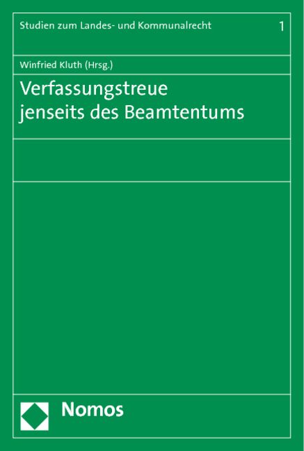 Produktbild: Verfassungstreue jenseits des Beamtentums