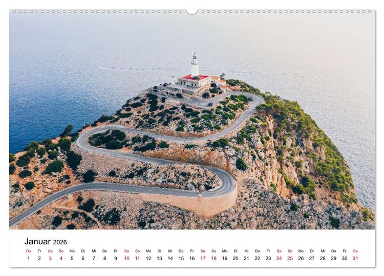 Produktbild: Halbinsel Formentor - Mallorcas n&ouml;rdliche Halbinsel (hochwertiger Premium Wandkalender 2026 DIN A2 quer), Kunstdruck in Hochglanz