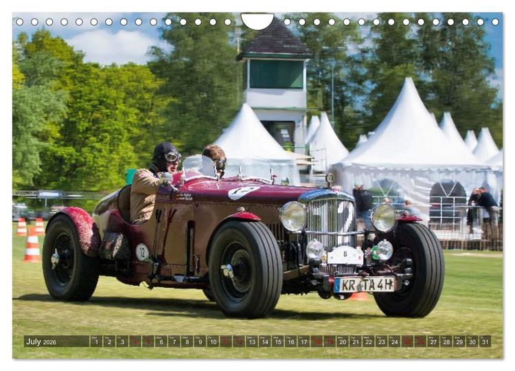 Produktbild: historical racing cars on the track (Wall Calendar 2026 DIN A4 landscape), CALVENDO 12 Month Wall Calendar
