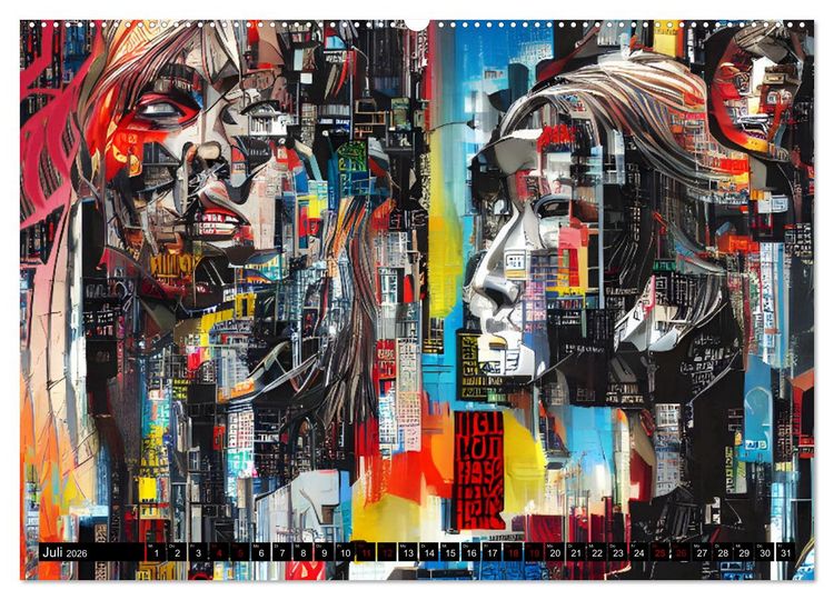 Produktbild: Abstrakt color Art (hochwertiger Premium Wandkalender 2026 DIN A2 quer), Kunstdruck in Hochglanz