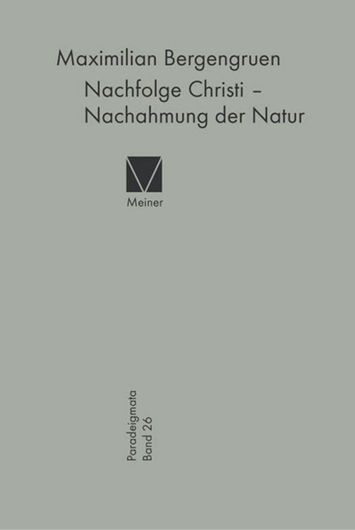 Produktbild: Nachfolge Christi - Nachahmung der Natur