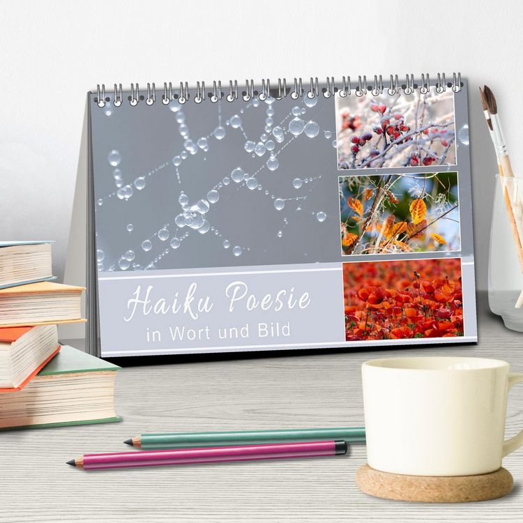 Produktbild: Haiku Poesie in Wort und Bild (Tischkalender 2026 DIN A5 quer), CALVENDO Monatskalender
