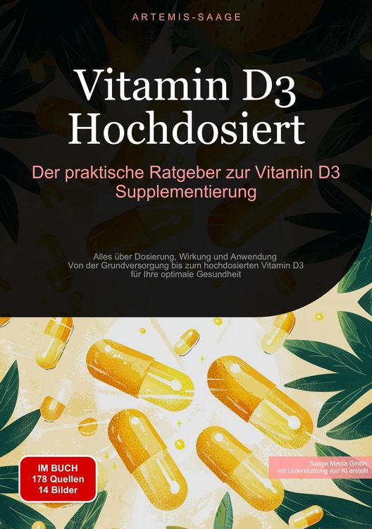 Produktbild: Vitamin D3 Hochdosiert: Der praktische Ratgeber zur Vitamin D3 Supplementierung