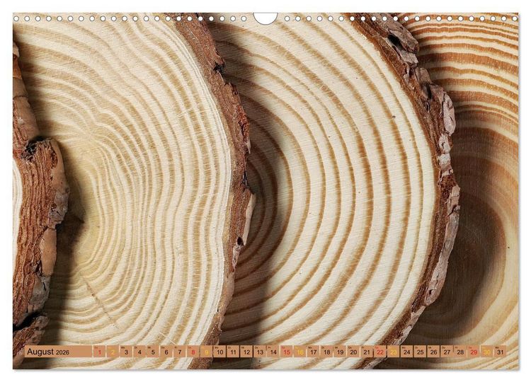 Produktbild: Faszination HOLZ - Strukturen (Wandkalender 2026 DIN A3 quer), CALVENDO Monatskalender